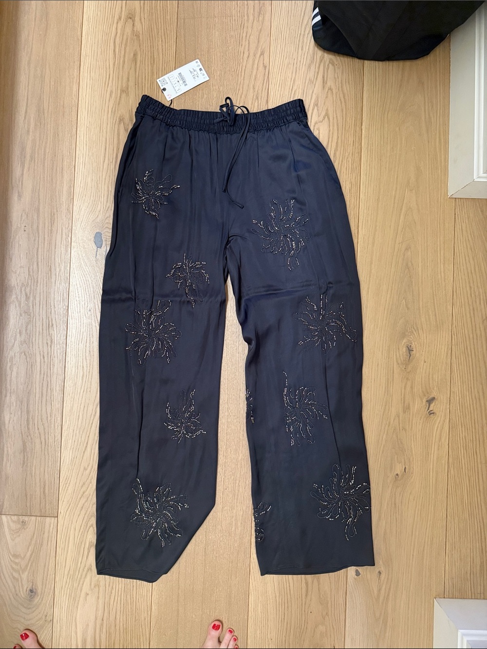 Zara embellished pants